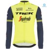 Set Langarmtrikot + Trägerhose Lange 2020 Trek-Segafredo Winter Thermal Fleece N002